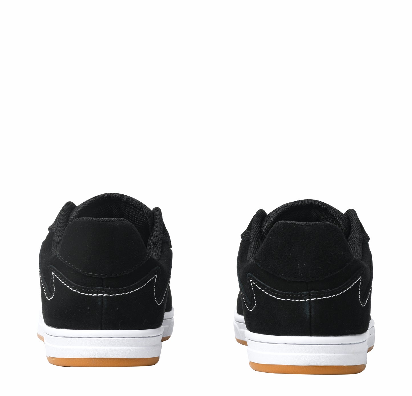 Goluck Ants Cupsole black suede skate shoes