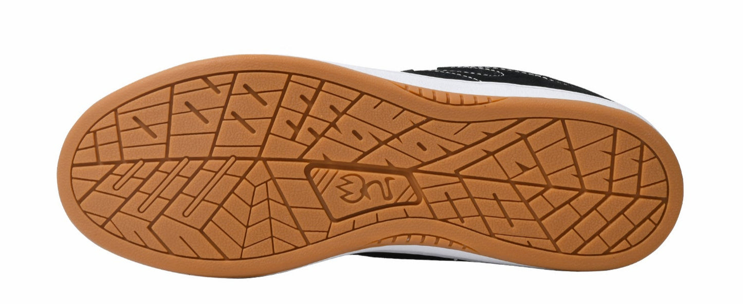 Goluck Ants Cupsole black suede skate shoes