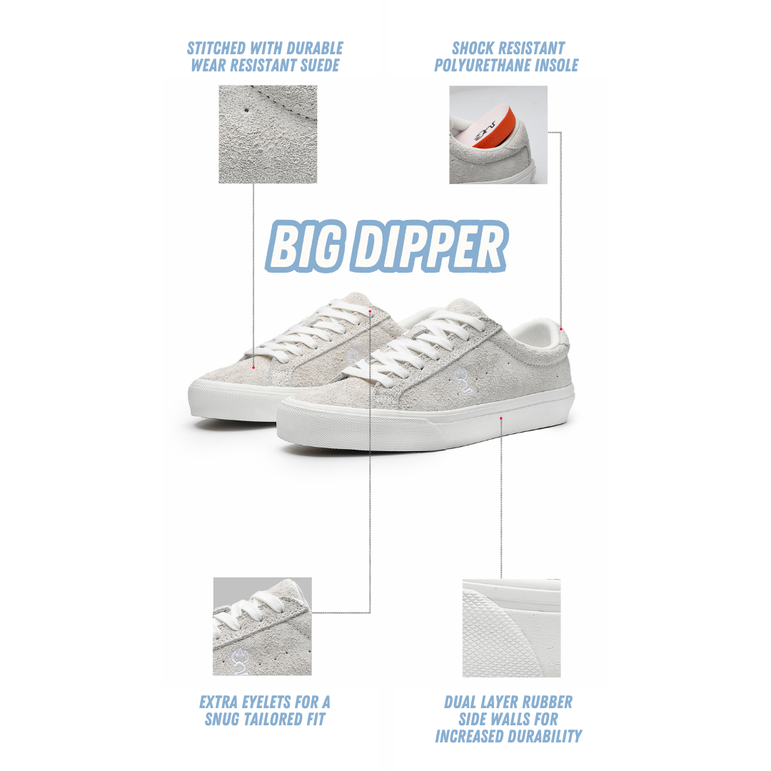 Goluck Joiints Big Dipper Artic Ice suede skate shoes