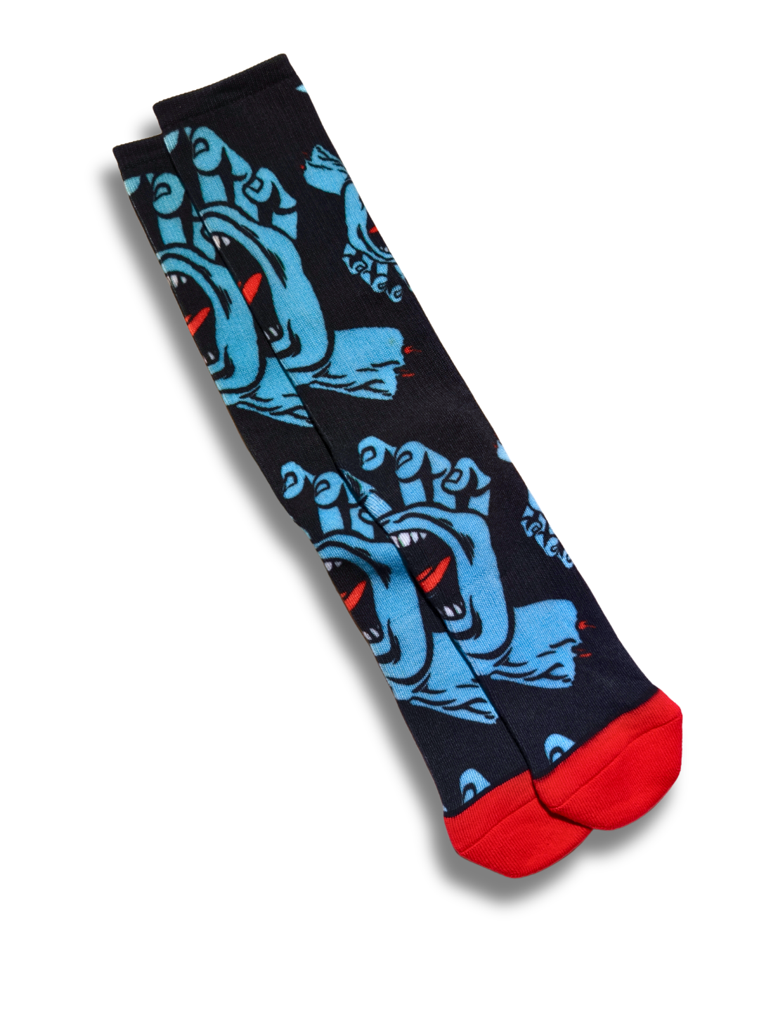 Santa Cruz Hands All Over Black Crew Skateboarding Socks