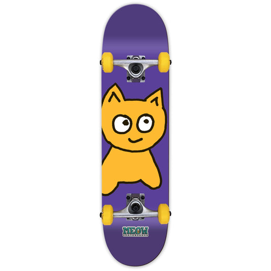 Meow Big Cat Purple 7" Skateboard
