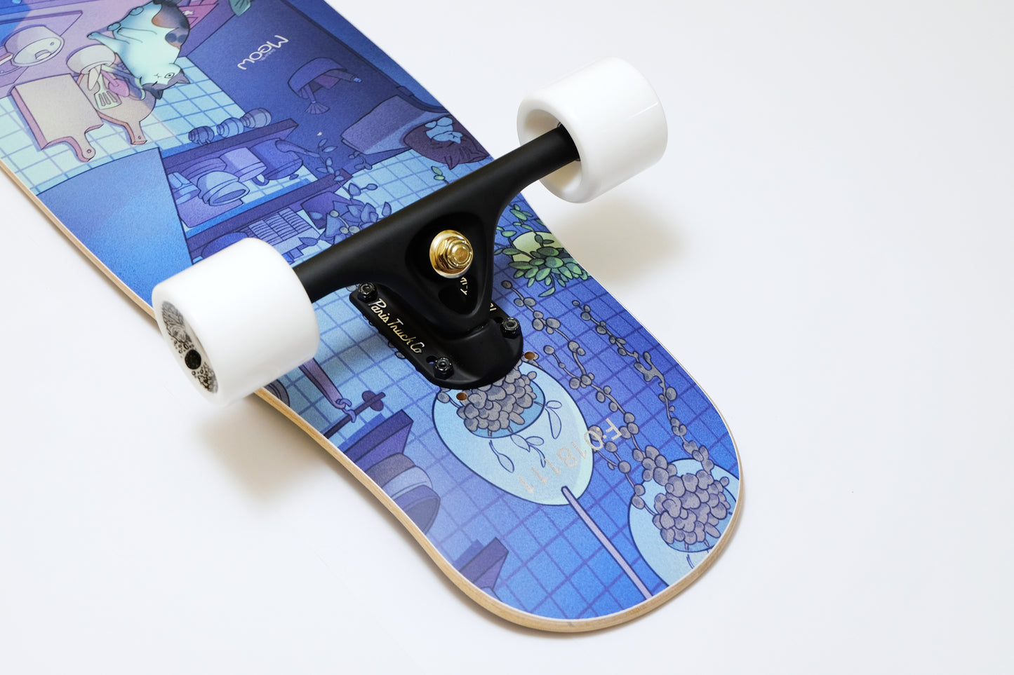 Rebirth 44.5" Meow Kitchen Longboard