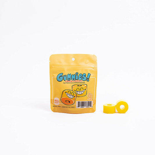 Gummies Double Barrel Longboard Bushings 90A – Lucid Lemon (Medium)