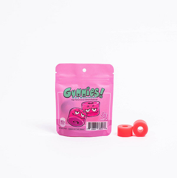 Gummies Double Barrel Longboard Bushings 80A – Wavy Watermelon (Super Soft)