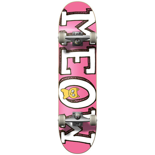 Meow Logo Complete Pink 7.5" Skateboard