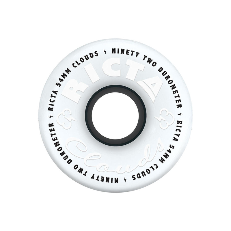Ricta Clouds White Black Core 57mm 78A Skateboard Wheels