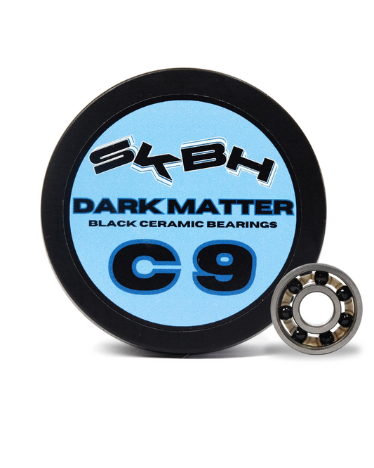 SKBH Dark Matter C9 Black skateboard/longboard Ceramic bearings