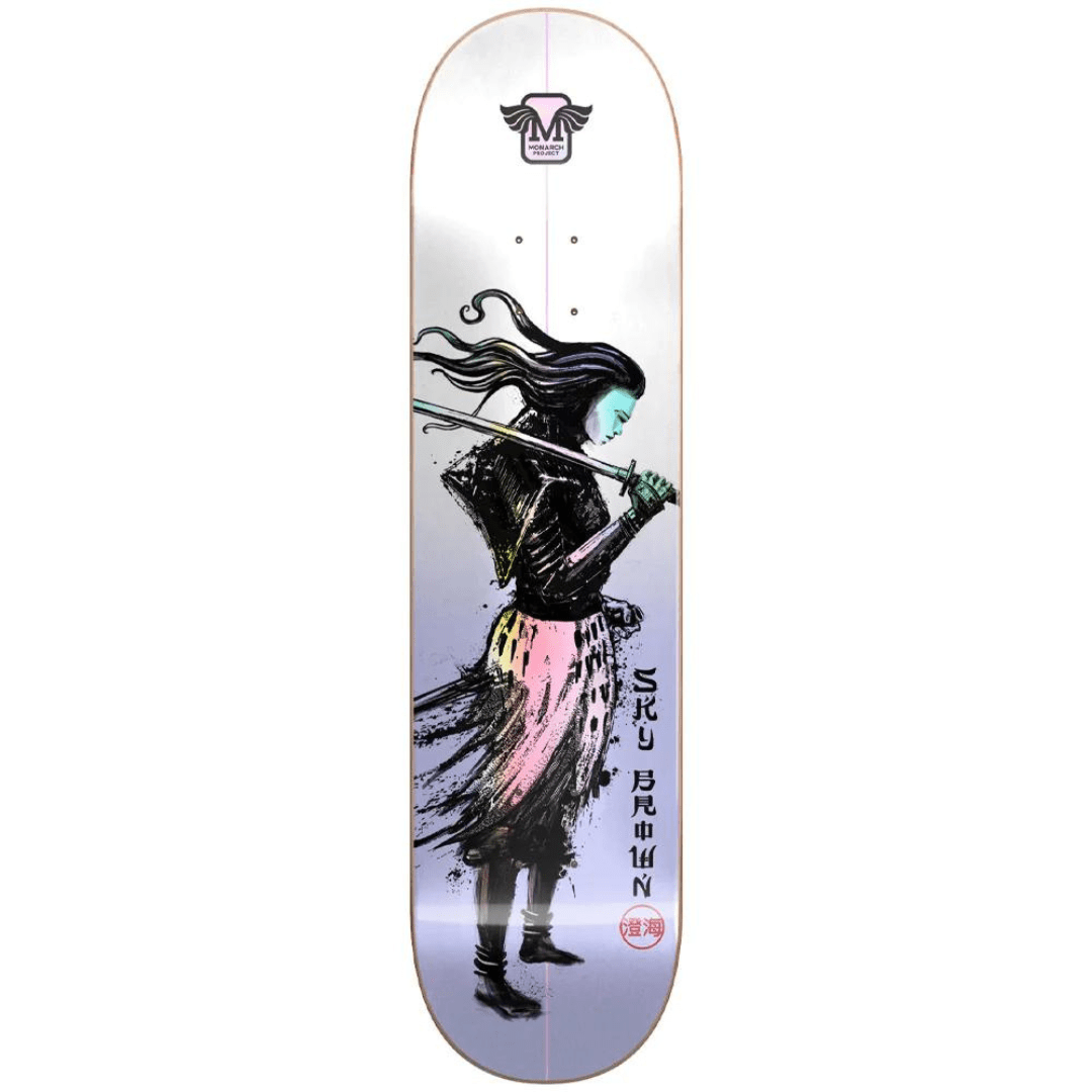 Monarch Sky Brown Samurai 7.5" skateboard deck - SkatebruhSG