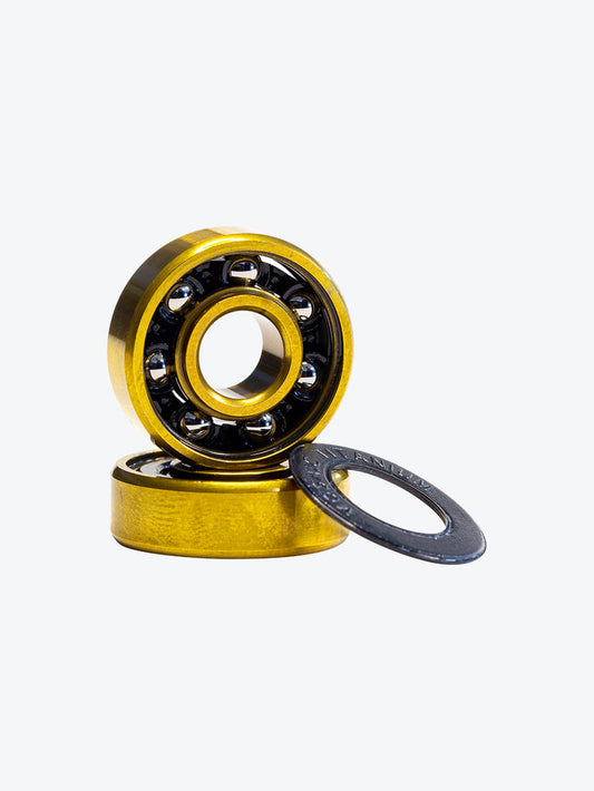 Titanium Gold Black Mosaic Skateboard Bearings
