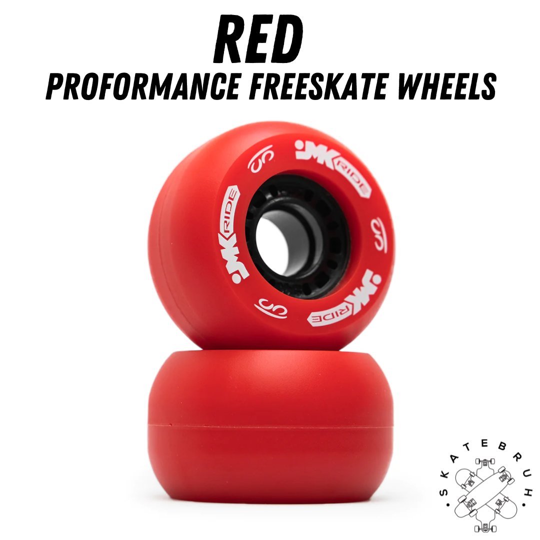 RIGHT JMKRIDE Black Freeskate Wheels (set of 2) - Custom Freeskate Builder - SkatebruhSG
