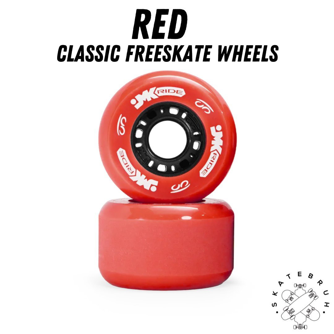 RIGHT JMKRIDE Black Freeskate Wheels (set of 2) - Custom Freeskate Builder - SkatebruhSG