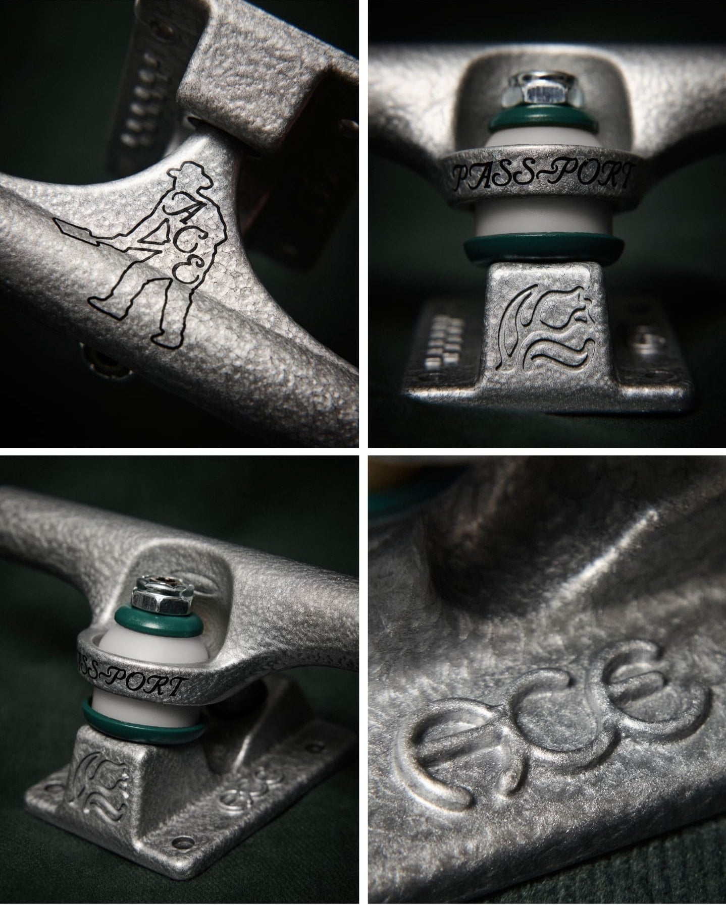 Ace x Passport AF1 Hollow Polished Skateboard Trucks