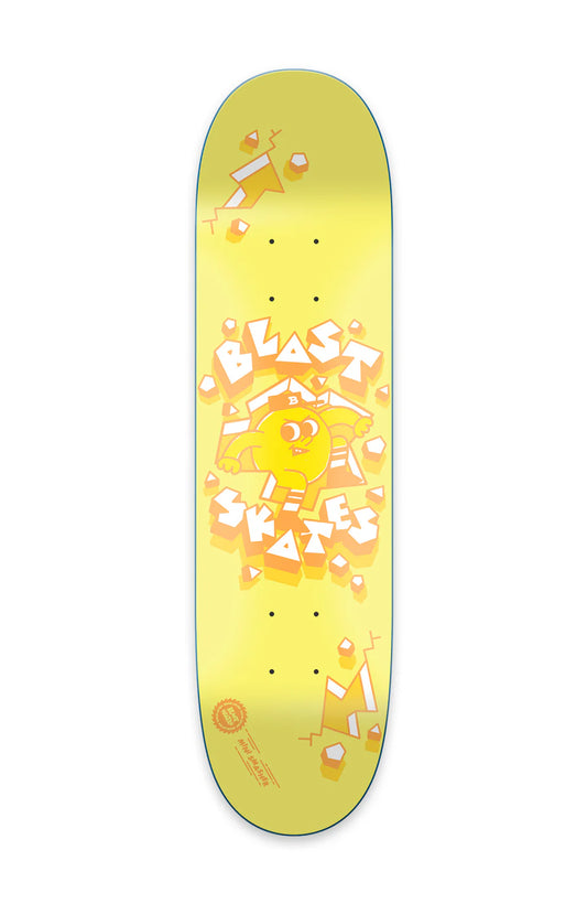 Blast Skates Mini Smasher Yellow POPS 7.25" Deck