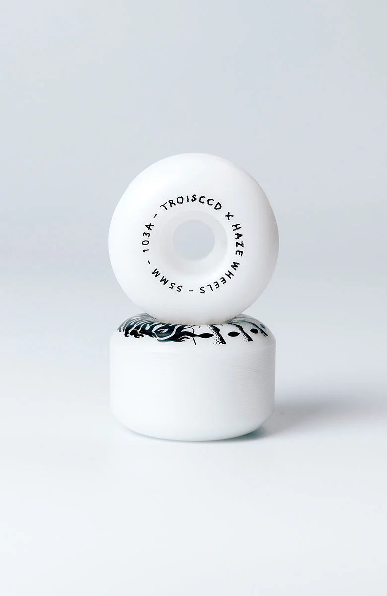 Haze x Trois CCD 103A, 55mm Skateboard Wheels
