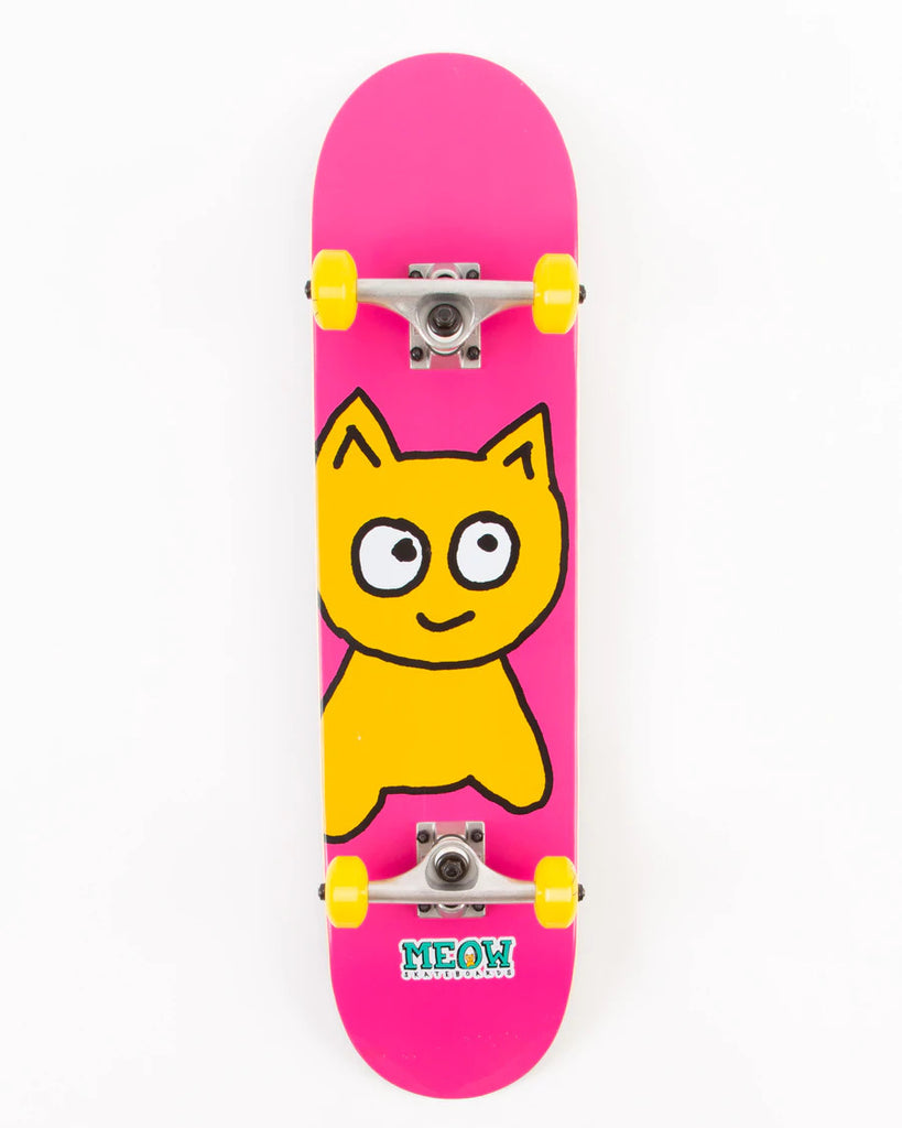 Meow Big Cat Pink 7.75" Skateboard