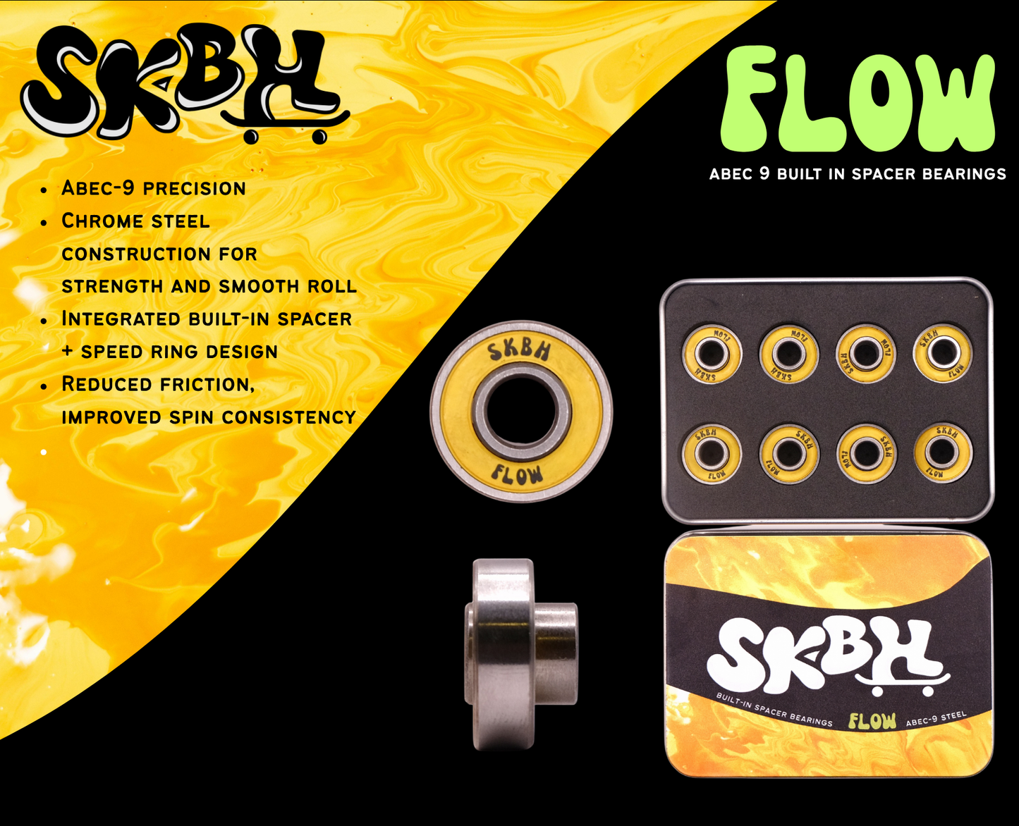 SKBH Flow built-in spacer bearings