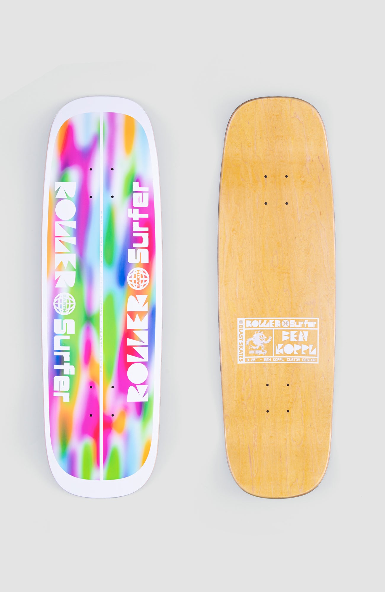 Blast Ben Koppl Roller "Earth" Surfer 9.25" deck