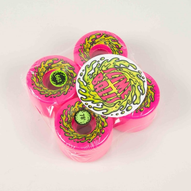 Slime Balls OG Slime Pink 66mm 78A Skateboard Wheels