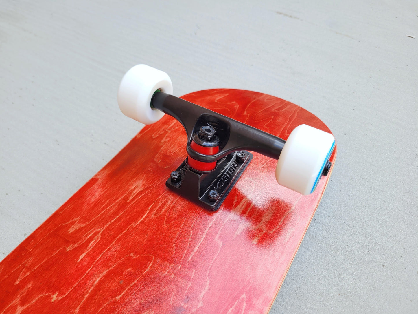 18five2 Maroon Stained Skateboard - SkatebruhSG Singapore Skateshop