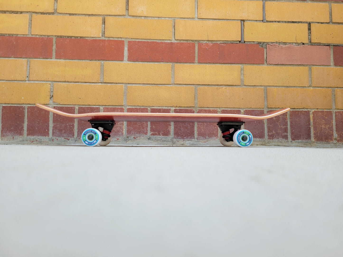 18five2 Maroon Stained Skateboard - SkatebruhSG Singapore Skateshop