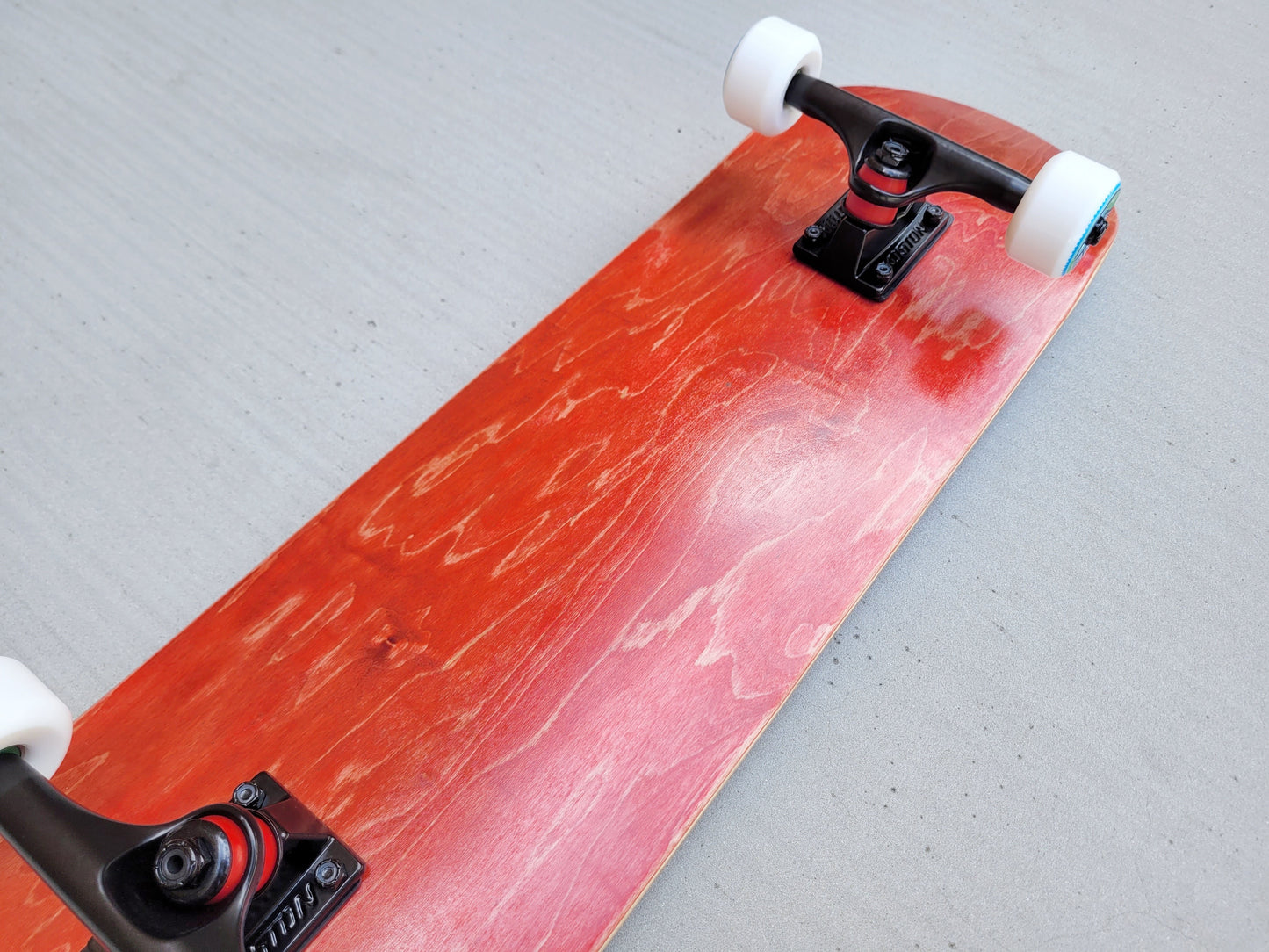 18five2 Maroon Stained Skateboard - SkatebruhSG Singapore Skateshop