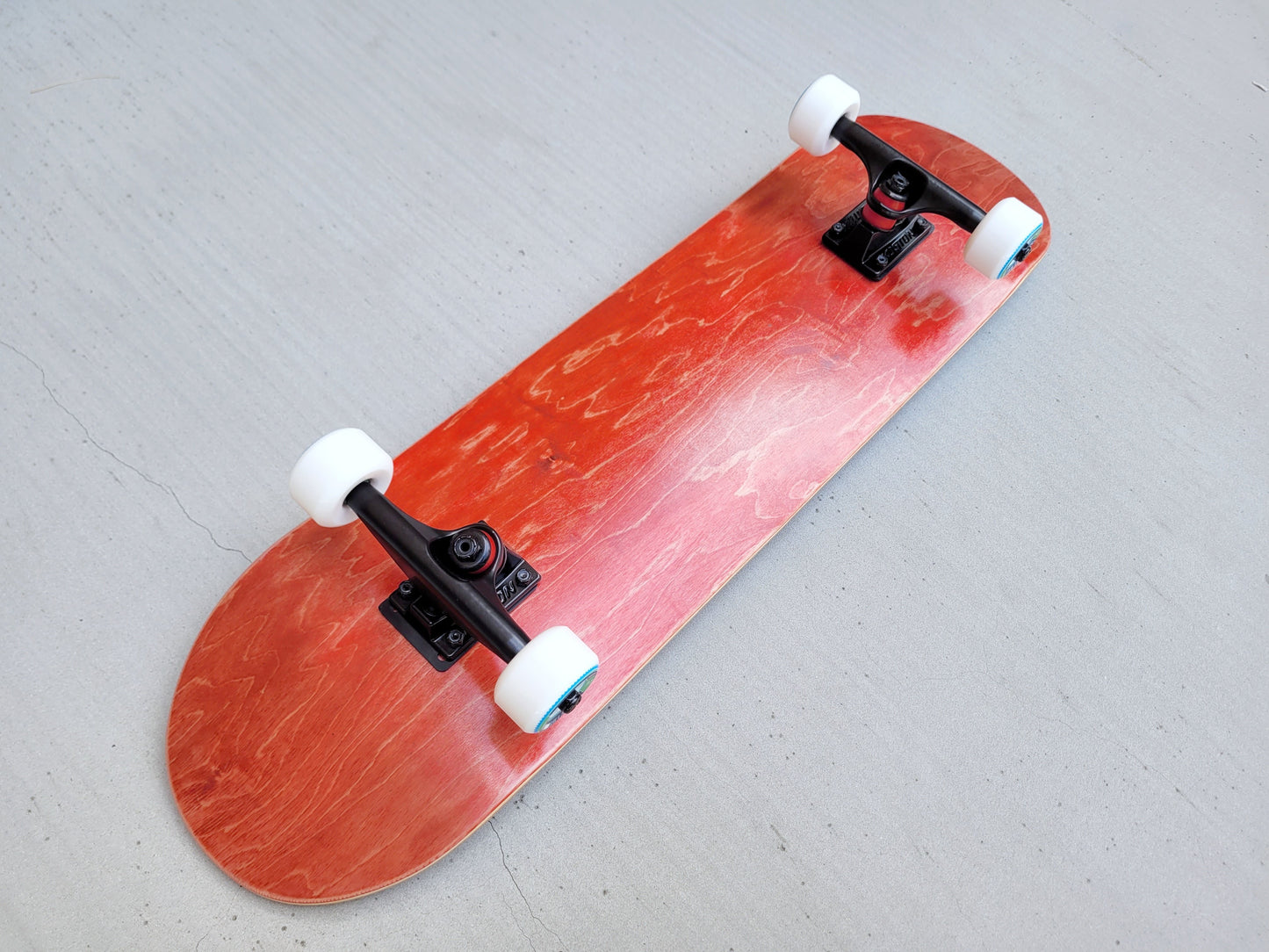 18five2 Maroon Stained Skateboard - SkatebruhSG Singapore Skateshop