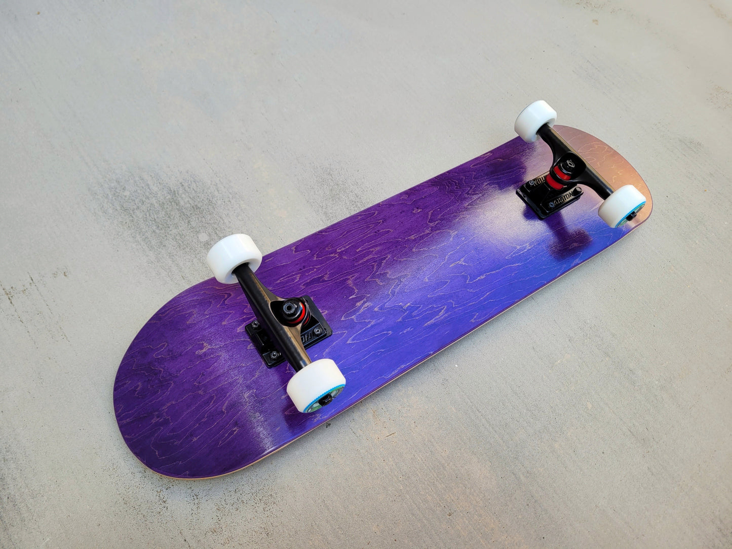 18five2 Purple Stained Skateboard - SkatebruhSG