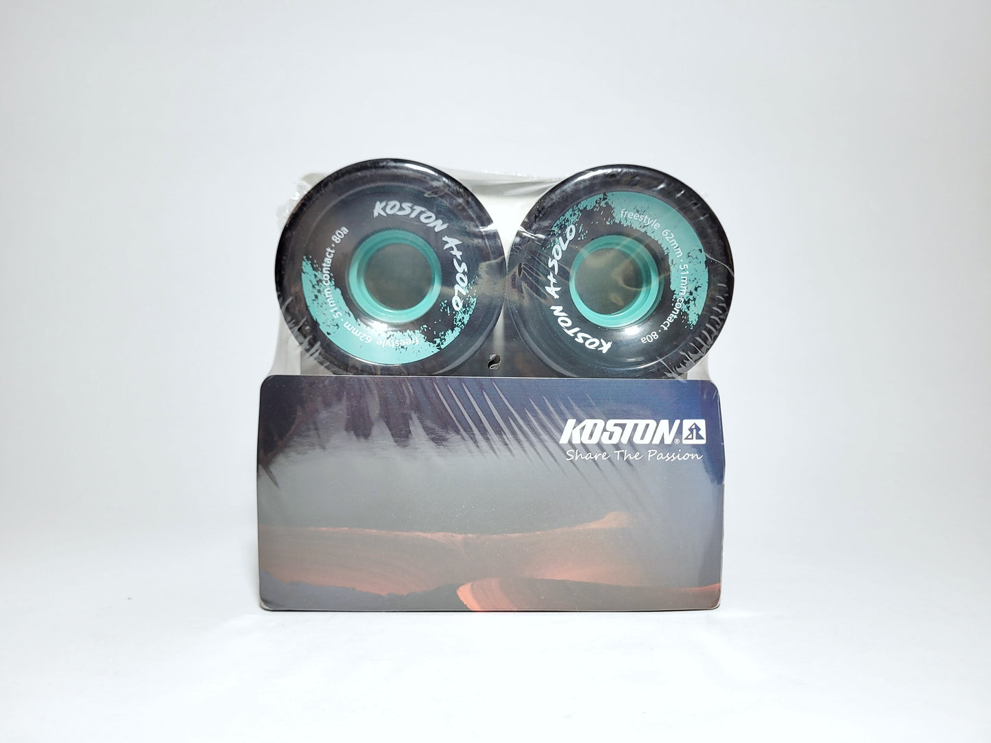 Black Koston A+ Longboard/Cruiser Wheels