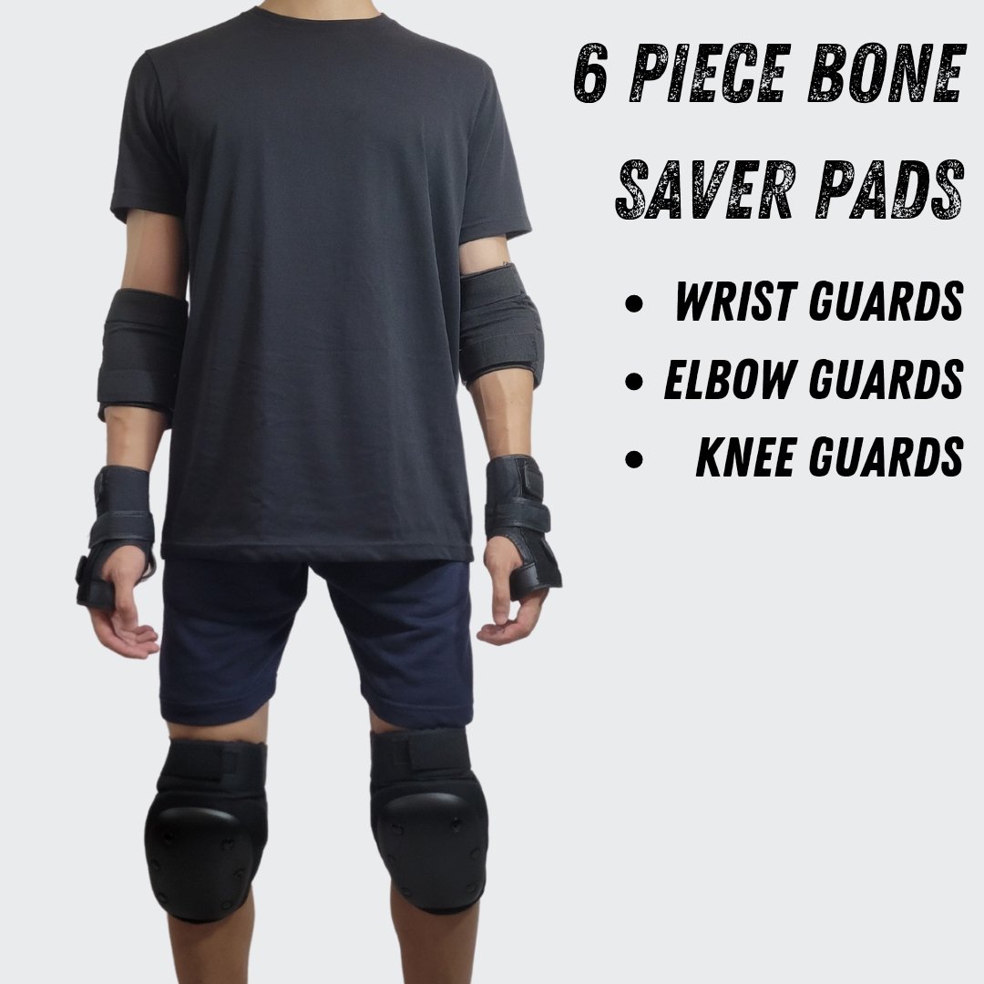 6-pack Skateboard and Longboard Protective Pads set - SkatebruhSG