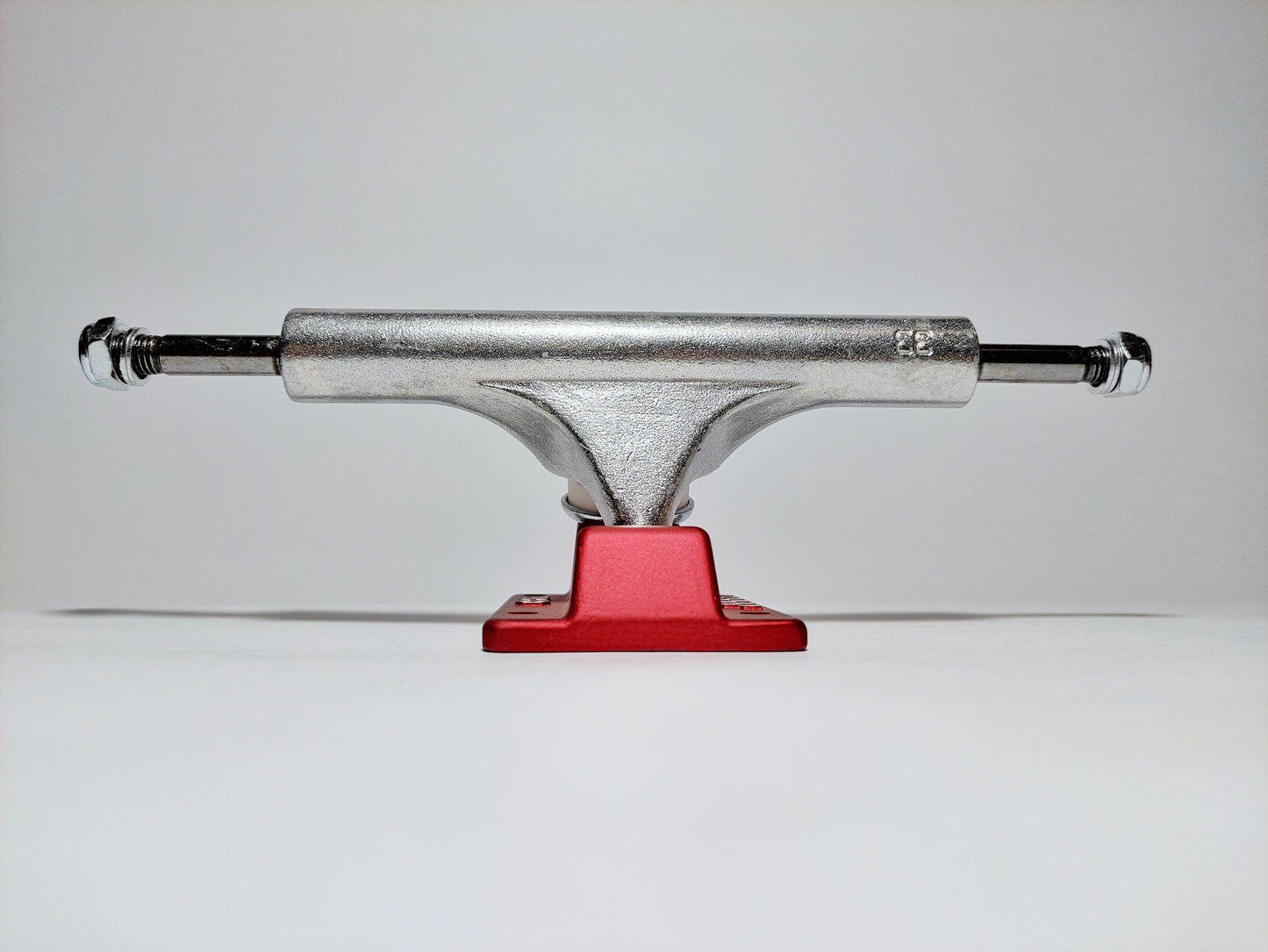 Ace 33 Classic Silver/Red Skateboard trucks - SkatebruhSG Singapore Skateshop