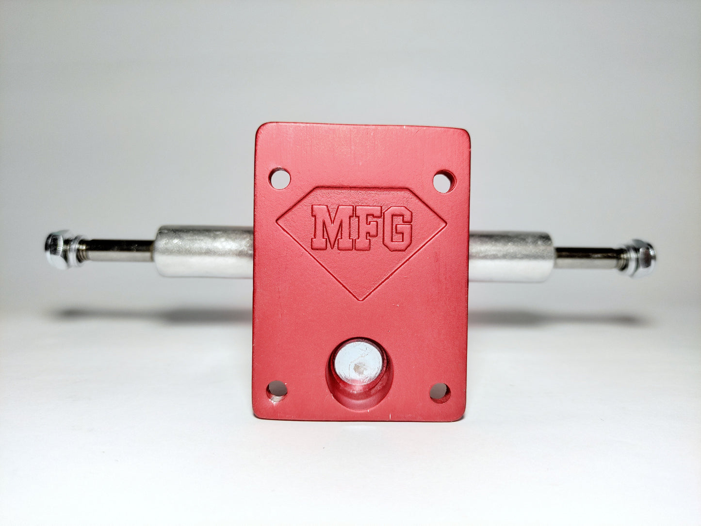 Ace 33 Classic Silver/Red Skateboard trucks - SkatebruhSG Singapore Skateshop