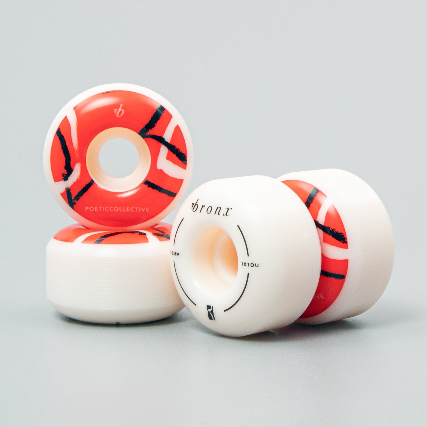 BRONX X Poetic Collective 53mm Skateboard Wheels - SkatebruhSG