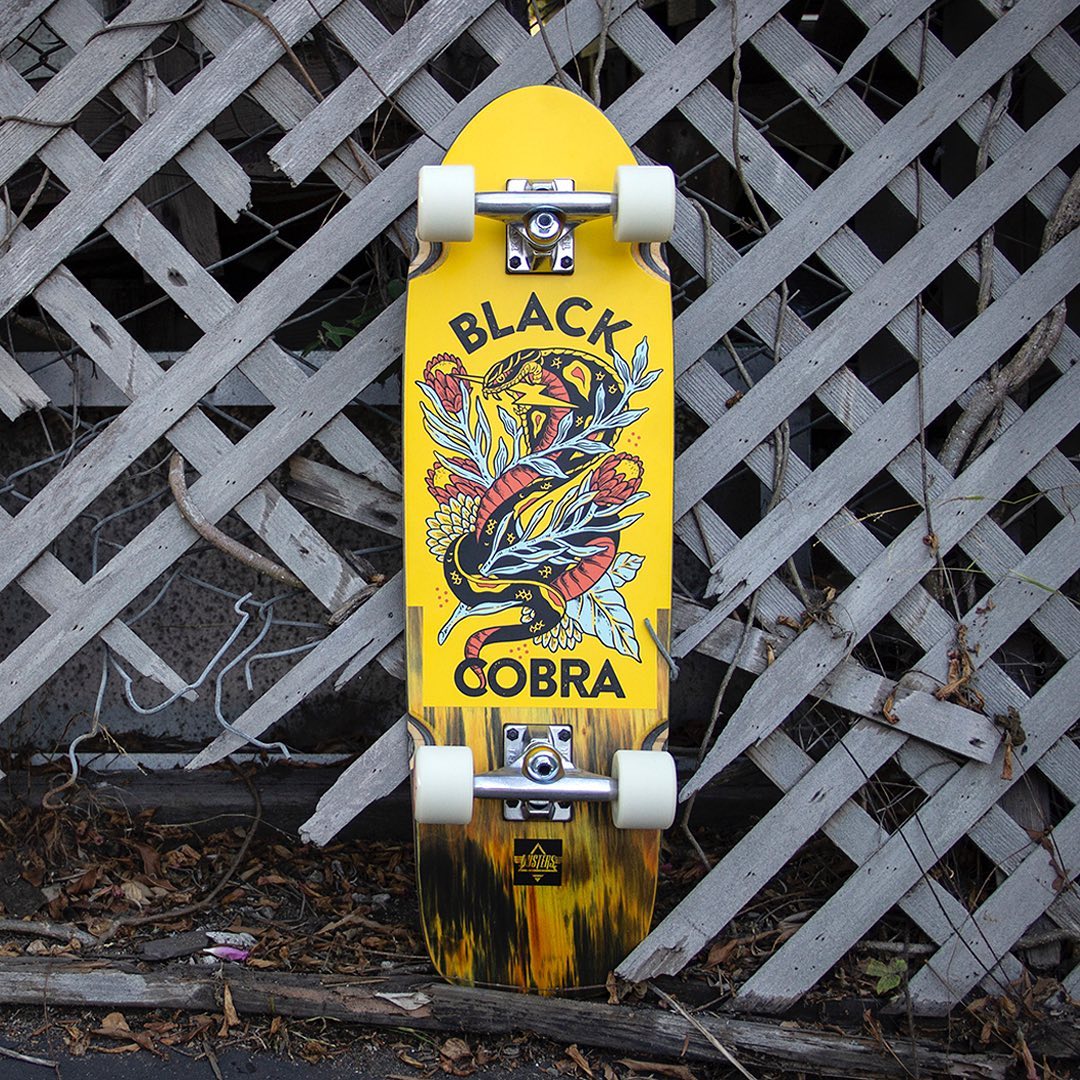 Dusters Black Cobra Cruiser board - SkatebruhSG