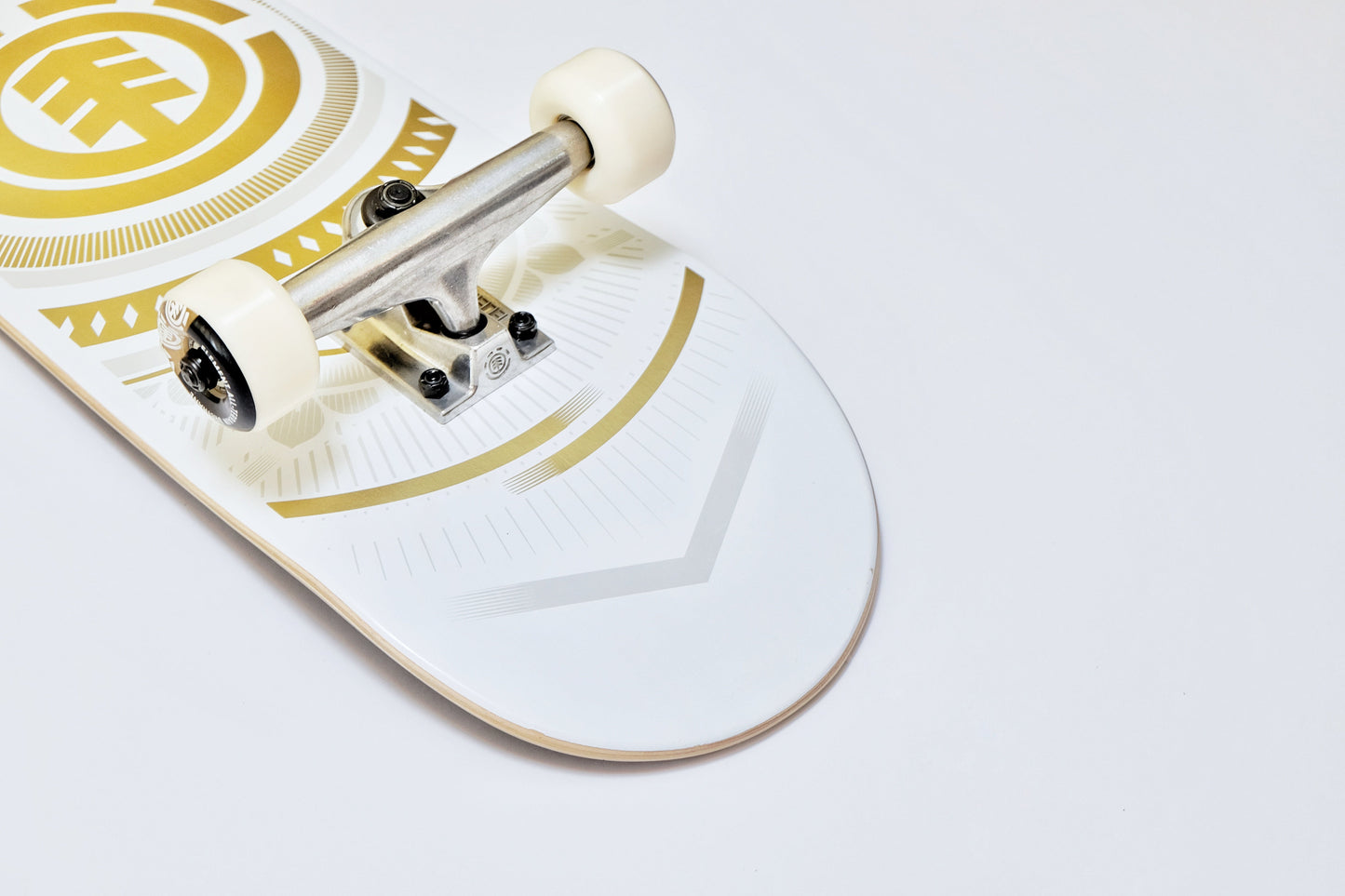 Element Hatched White skateboard - SkatebruhSG