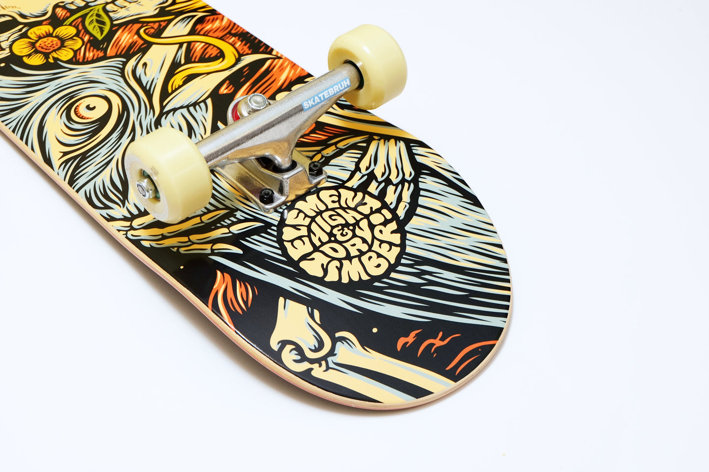 Element Timber High Dry Skull skateboard - SkatebruhSG