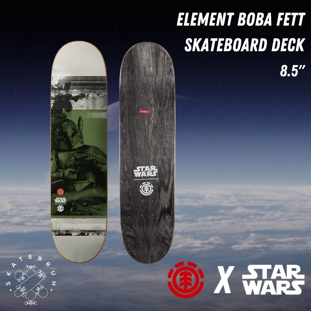 Element X Star Wars Boba Fett Skateboard deck - Custom Skateboard Builder - SkatebruhSG