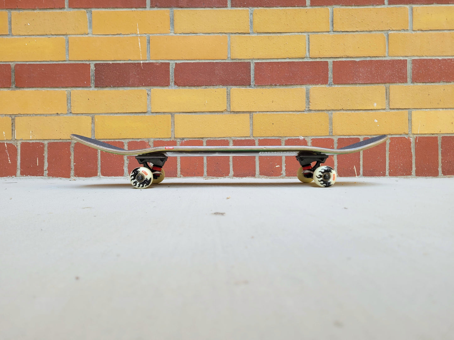 Globe 'In Flames' Holo Flood Skateboard - SkatebruhSG Singapore Skateshop