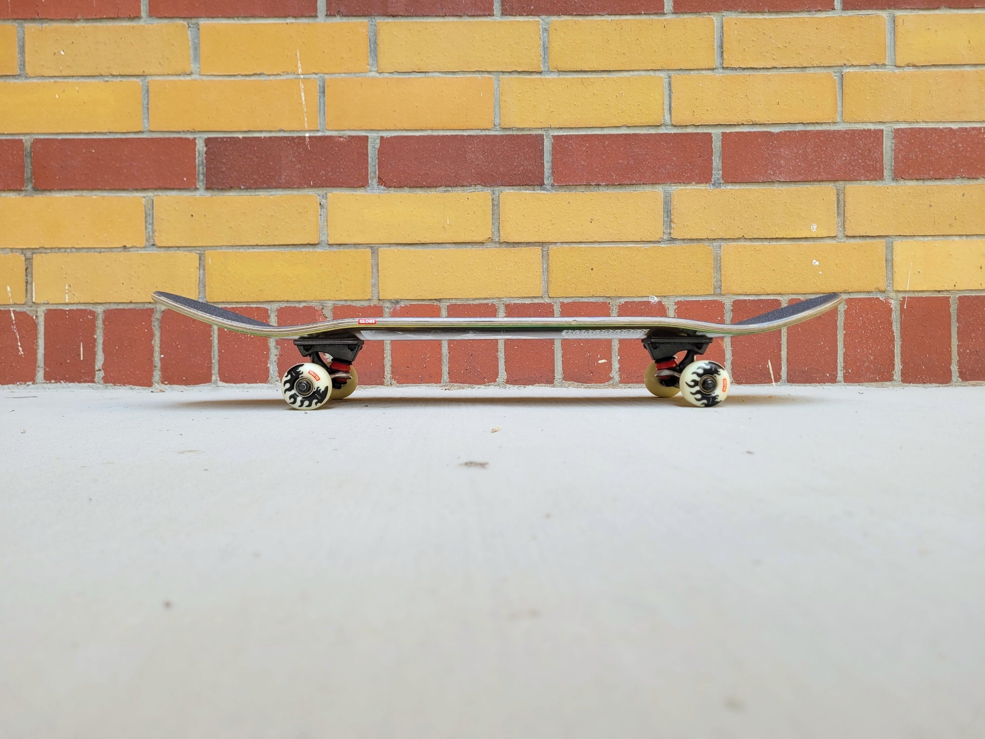 Globe 'In Flames' Holo Flood Skateboard - SkatebruhSG Singapore Skateshop