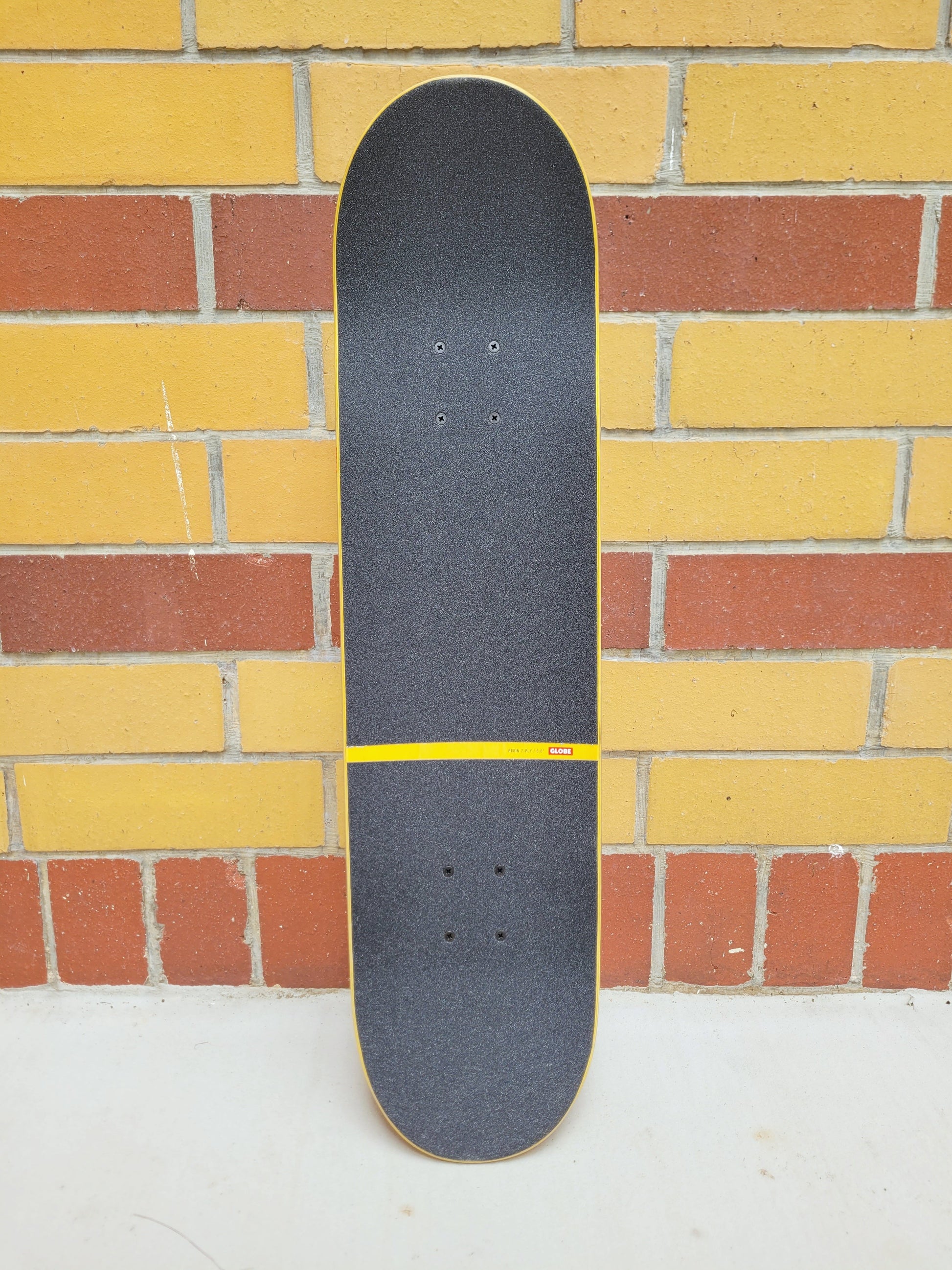 Globe 'In Flames' Holo Quake Skateboard - SkatebruhSG Singapore Skateshop