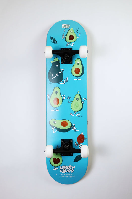 Inpeddo x Lousy Livin Avocado Skateboard - SkatebruhSG