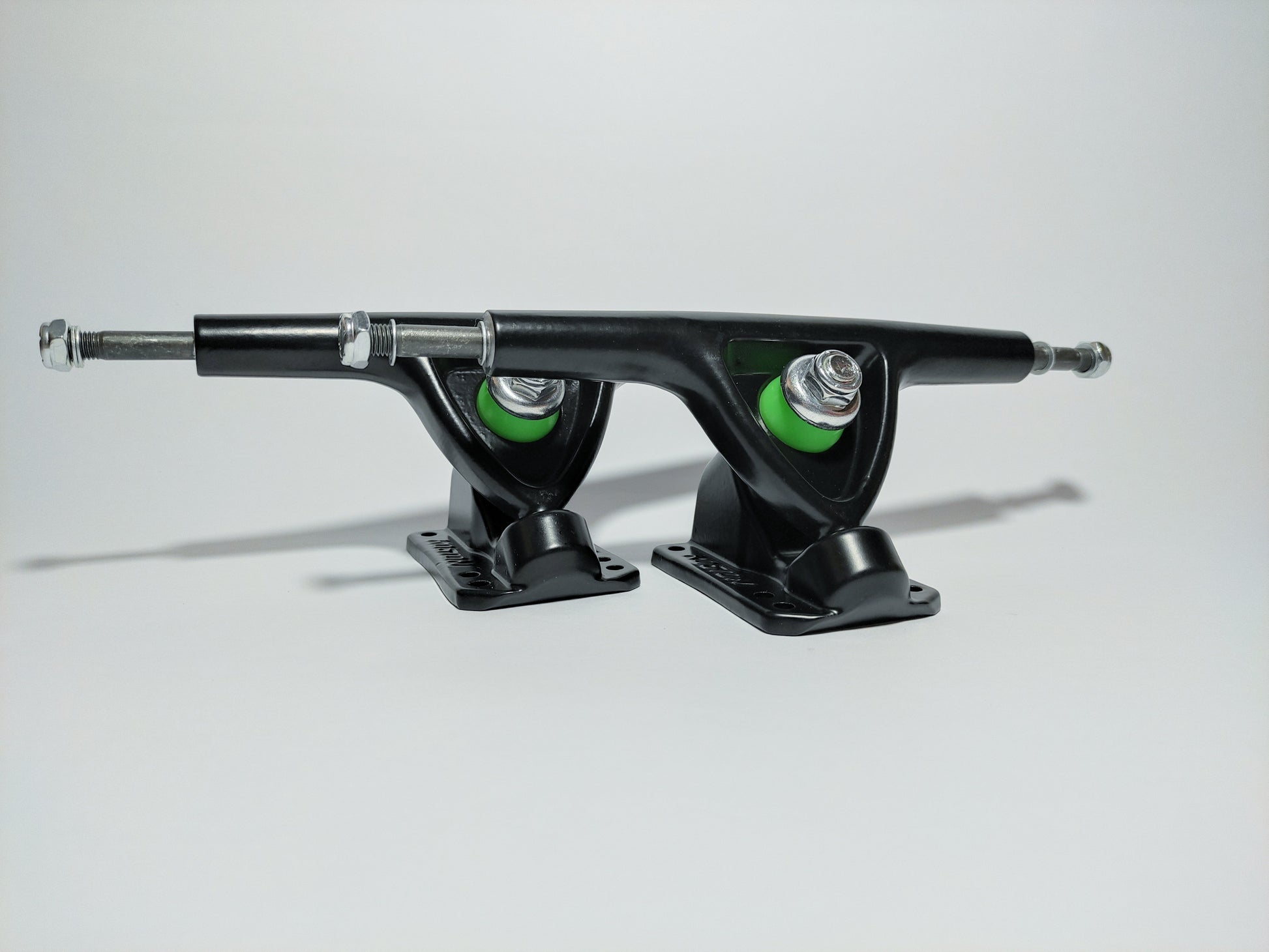 Matte black Koston 180mm Longboard Trucks - SkatebruhSG Singapore Skateshop