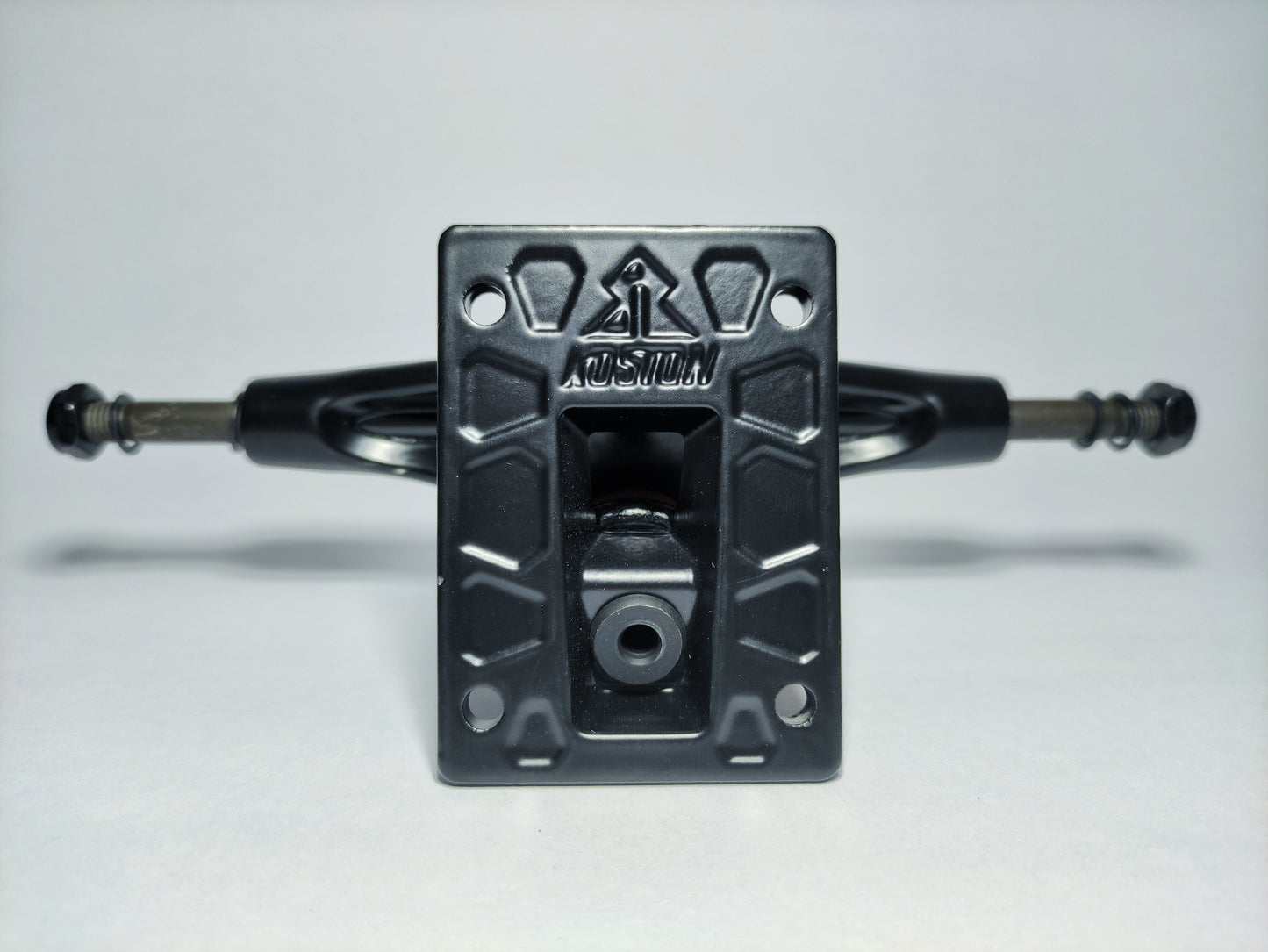 Matte black Koston 5.25" Hollow Kingpin skateboard Trucks - SkatebruhSG Singapore Skateshop