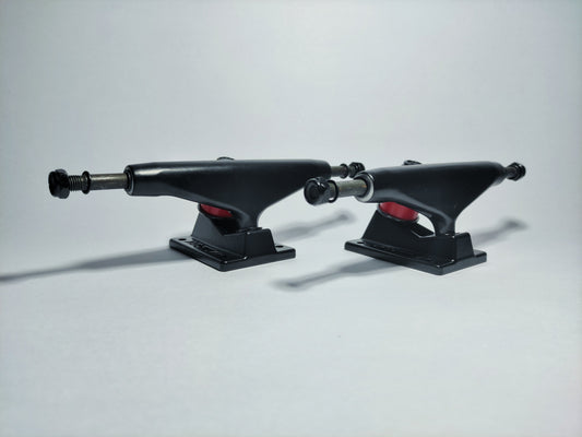 Matte black Koston 5.25" Hollow Kingpin skateboard Trucks - SkatebruhSG Singapore Skateshop