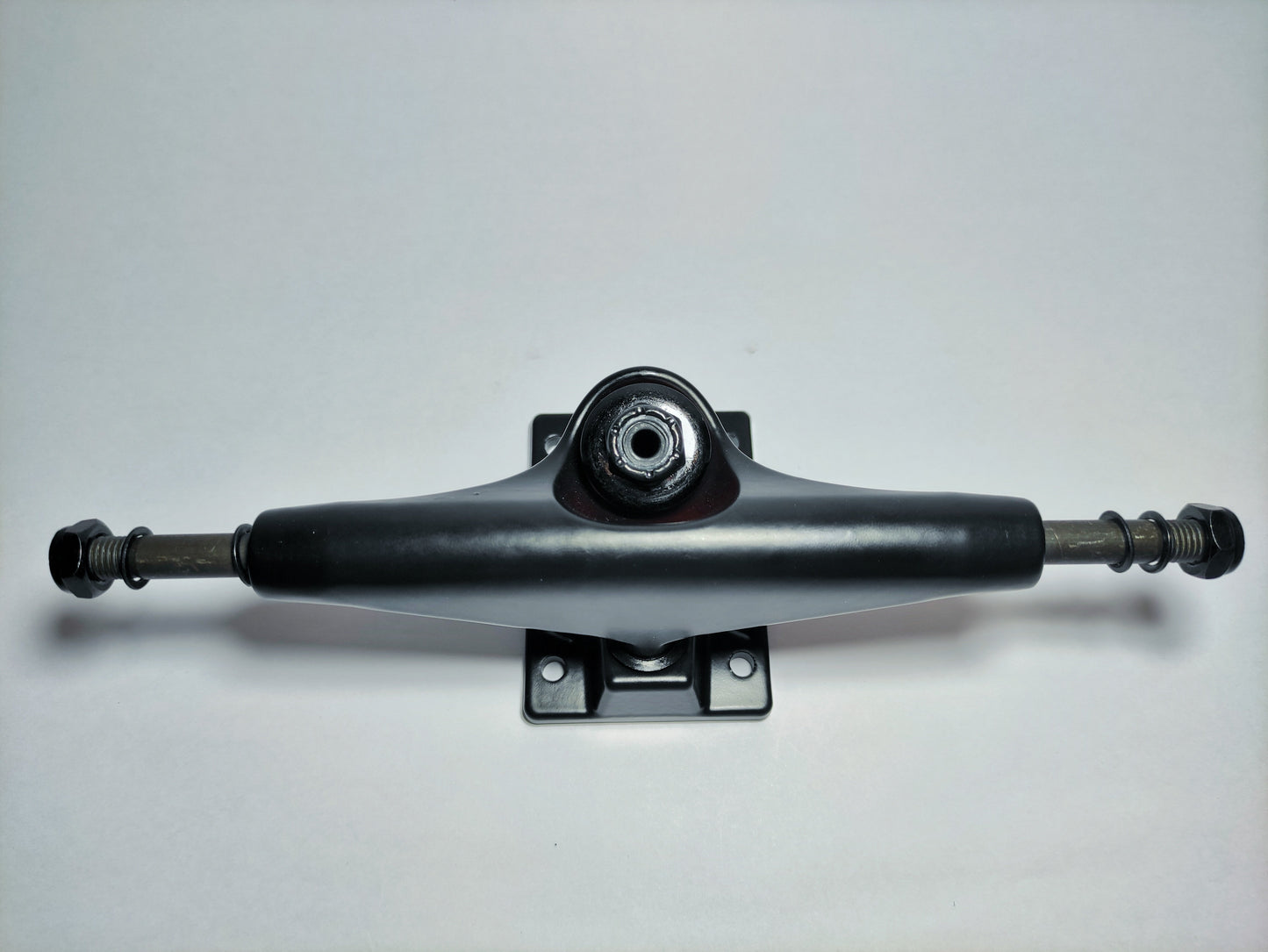 Matte black Koston 5.25" Hollow Kingpin skateboard Trucks - SkatebruhSG Singapore Skateshop