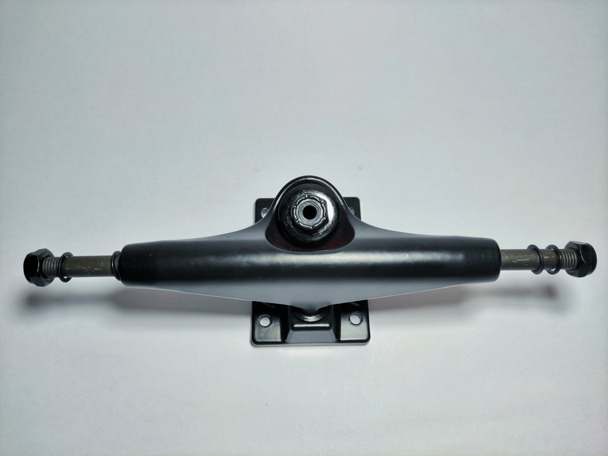 Matte black Koston 5.25" Hollow Kingpin skateboard Trucks - SkatebruhSG Singapore Skateshop