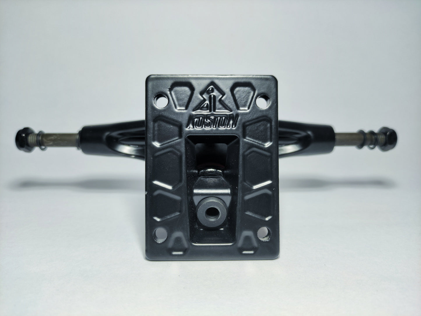 Matte black Koston 5.25" Hollow Kingpin skateboard Trucks - Custom Skateboard Builder - SkatebruhSG