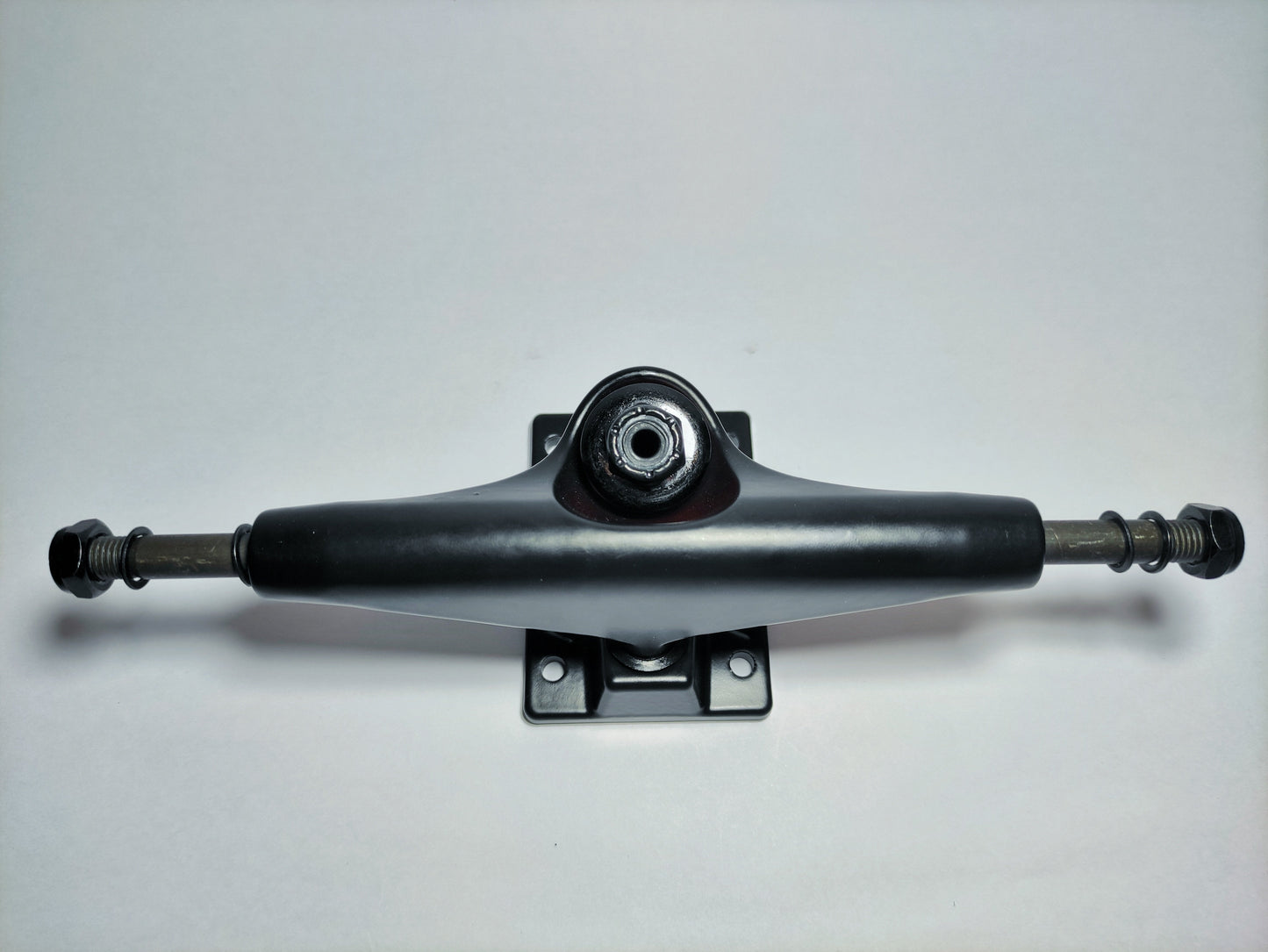 Matte black Koston 5.25" Hollow Kingpin skateboard Trucks - Custom Skateboard Builder - SkatebruhSG
