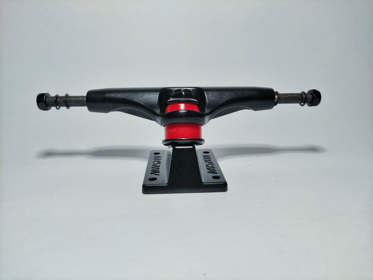 Matte black Koston 5.25" Hollow Kingpin skateboard Trucks - Custom Skateboard Builder - SkatebruhSG