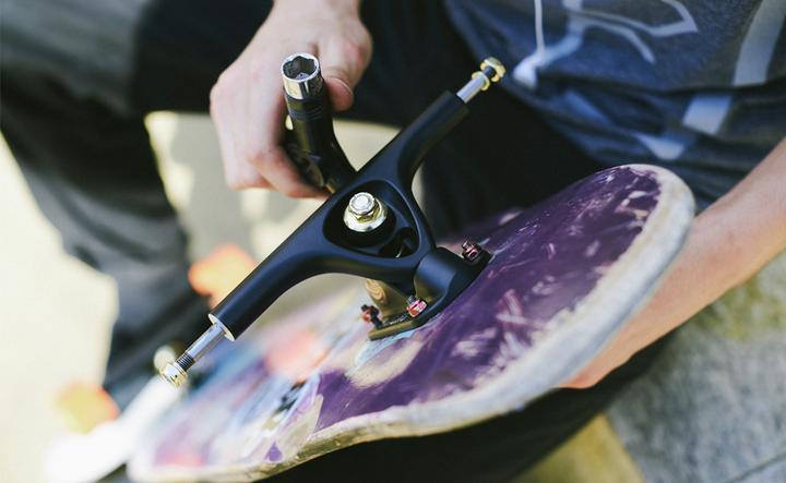 Paris V3 180mm Matte Black 50 degrees Longboard trucks - SkatebruhSG