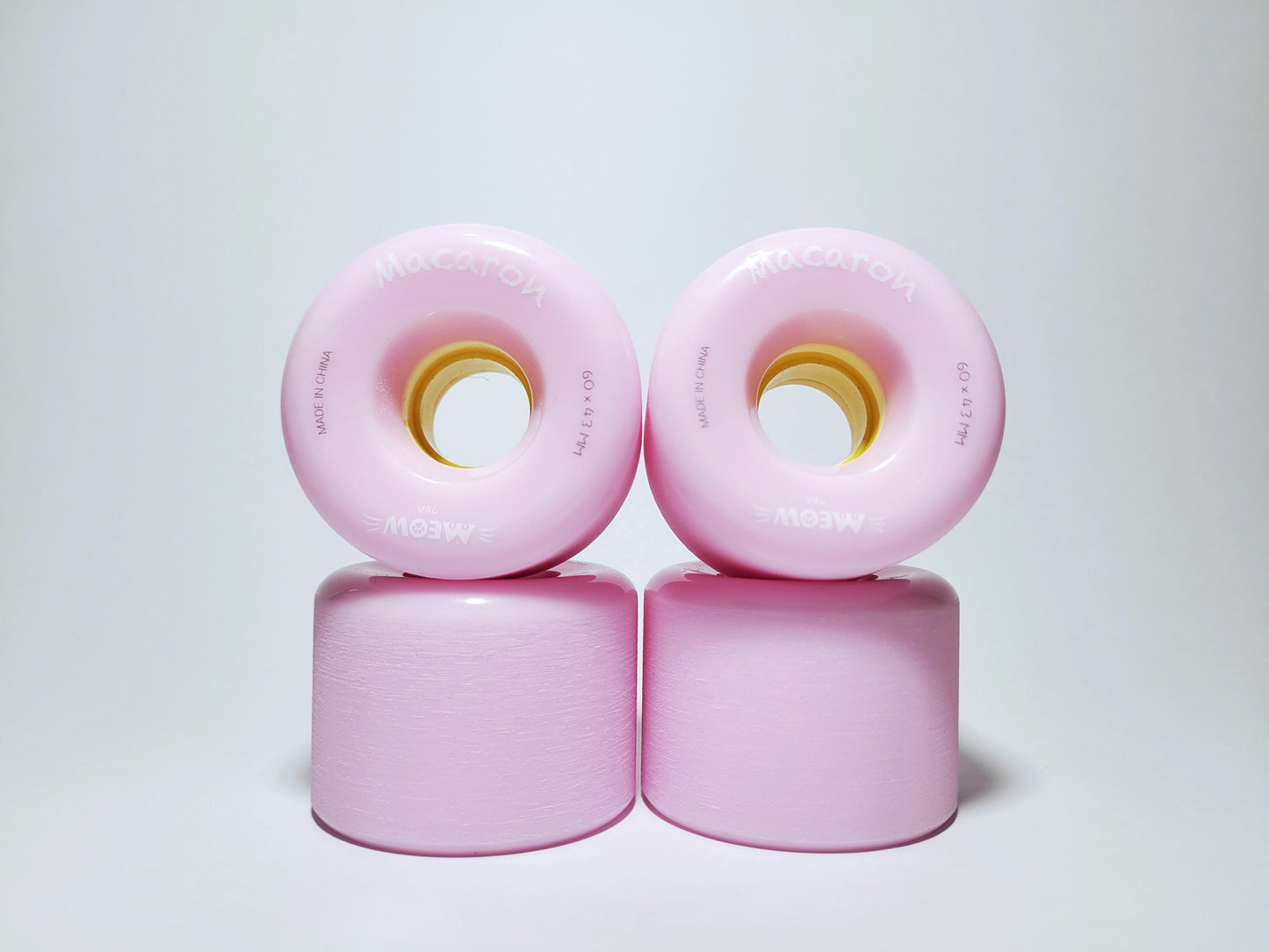 Pink Rebirth Macaron longboard / cruiser board wheels - Custom Longboard Builder - SkatebruhSG